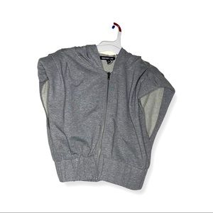 Sleeveless Grey Jacket Hoodie